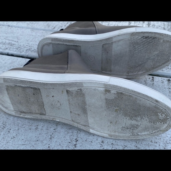 MENS GOOD FELLOW & CO SLIP ON ANKLE SUEDE LOOK GRAY SHOES 8.5 - Picture 4 of 7